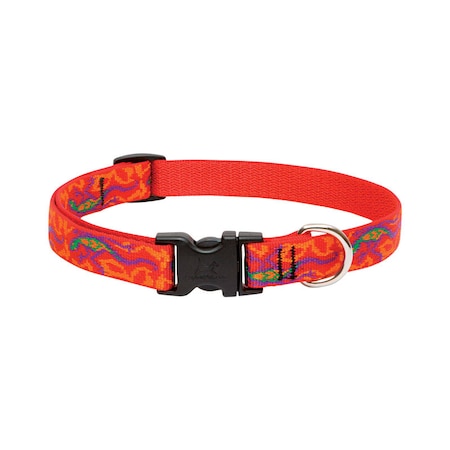Lupine LupinePet Original Designs Multicolor Go Go Gecko Nylon Dog Adjustable Collar 41001